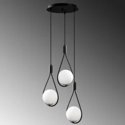 Kattovalaisin Linento Lighting Corcoran 3-osainen musta