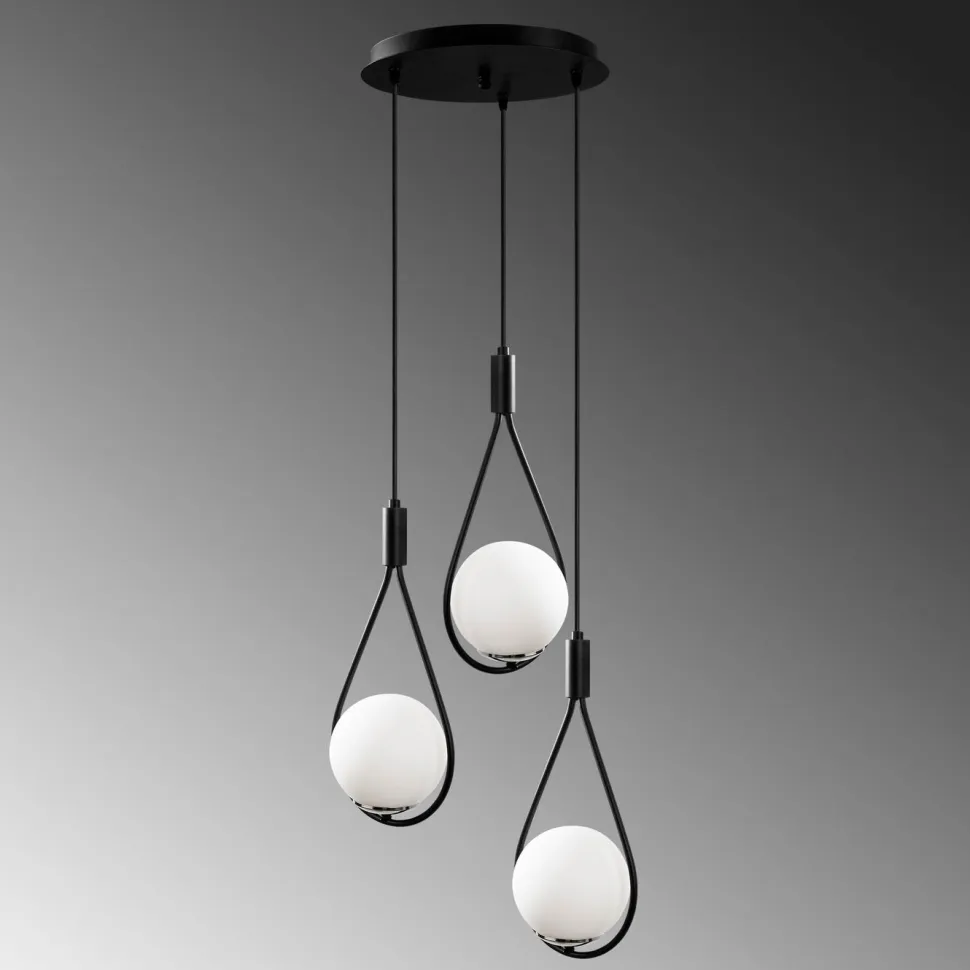 Kattovalaisin Linento Lighting Corcoran 3-osainen musta