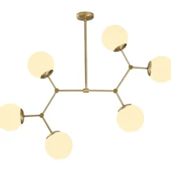 Kattovalaisin Linento Lighting Damar 6-osainen 80 cm kulta