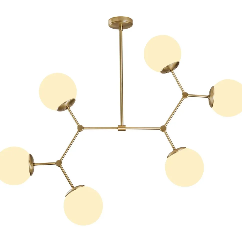Kattovalaisin Linento Lighting Damar 6-osainen 80 cm kulta