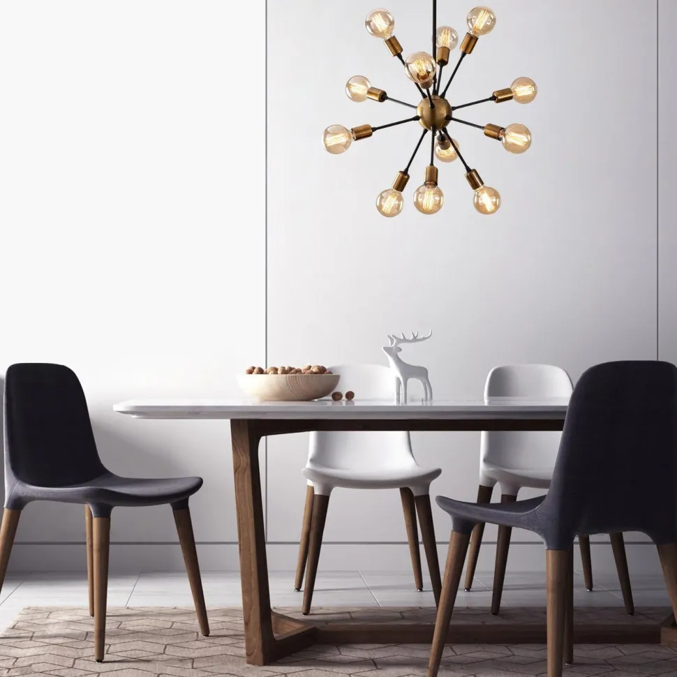 Kattovalaisin Linento Lighting Dixie 12-osainen pronssi