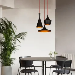 Kattovalaisin Linento Lighting Elmas 3-osainen pyöreä musta