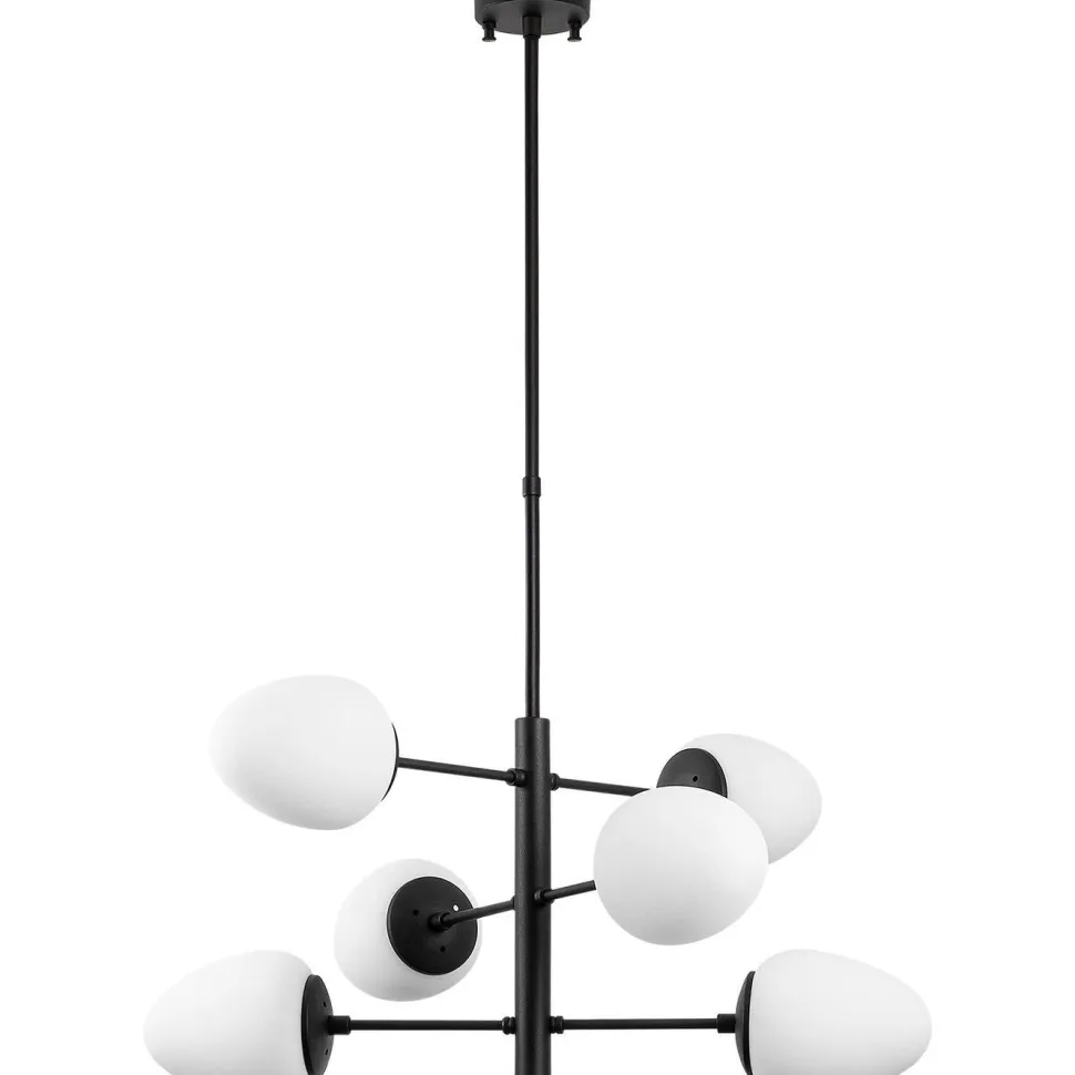 Kattovalaisin Linento Lighting Evita 6-osainen musta