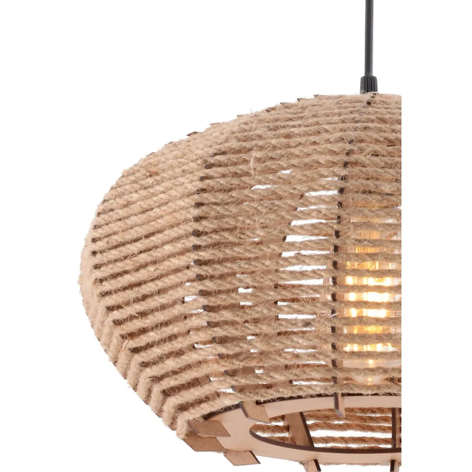 Kattovalaisin Linento Lighting Jute Ellipse, kermanvalkoinen