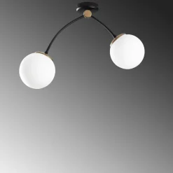Kattovalaisin Linento Lighting Kromozom 2-osainen musta