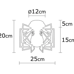 Kattovalaisin Linento Lighting Nemrut, Ø26cm, E27, musta