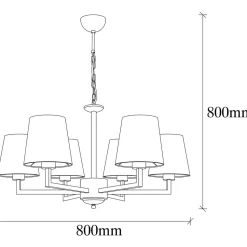 Kattovalaisin Linento Lighting Profil 6-osainen musta/valkoinen