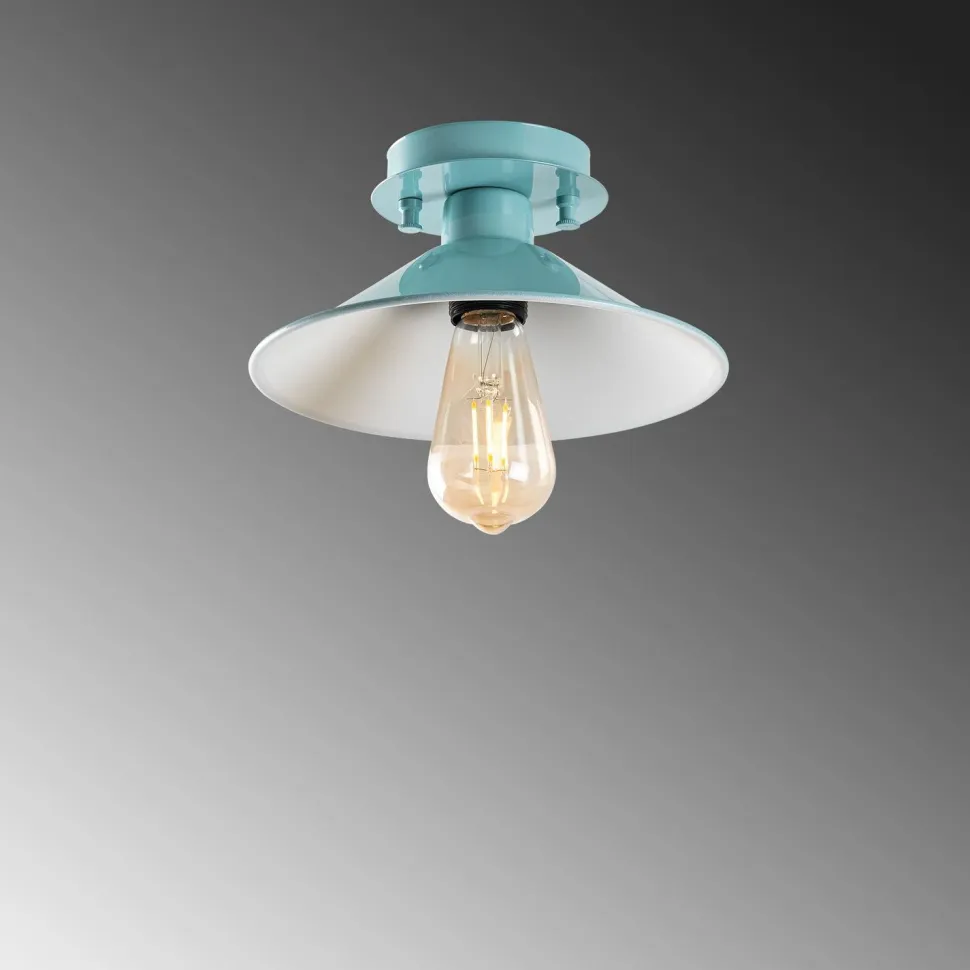 Kattovalaisin Linento Lighting Satama, Ø24cm, E27, max. 40W, IP20, turkoosi