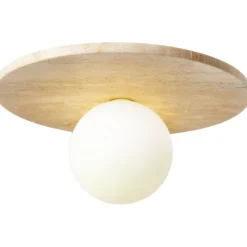 Kattovalaisin Linento Lighting Tor-Tun beige/valkoinen