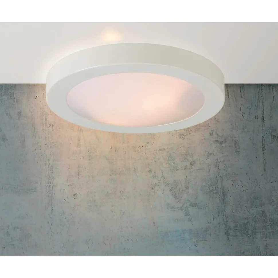 Kattovalaisin Lucide Fresh Ø35 cm IP44 valkoinen