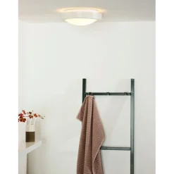 Kattovalaisin Lucide Fresh Ø27 cm IP44 valkoinen