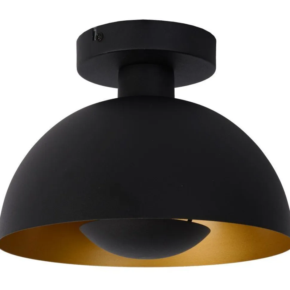 Kattovalaisin Lucide Siemon Ø25cm, musta