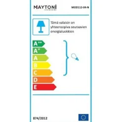 Kattovalaisin Maytoni Modern Balbo savunharmaa