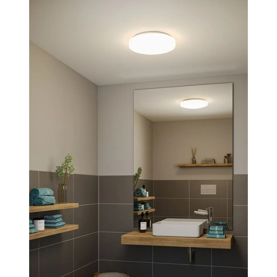 Kattovalaisin Paulmann Axin, Ø30cm, IP44, E27, 230V, max. 2x18W, valkoinen