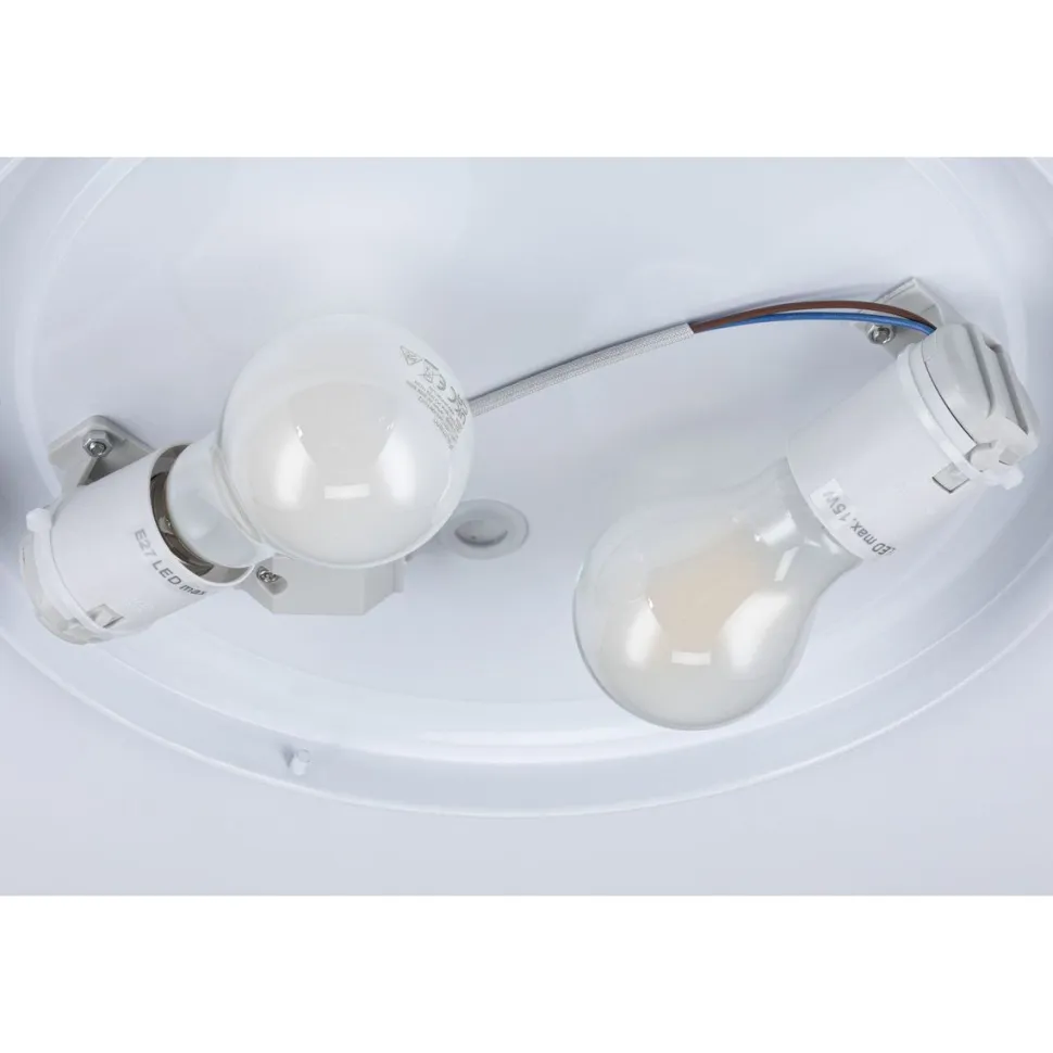 Kattovalaisin Paulmann Axin, Ø30cm, IP44, E27, 230V, max. 2x18W, valkoinen
