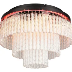 Kattovalaisin Trio Vono LED RGB Ø40cm mattamusta/kirkas