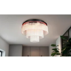 Kattovalaisin Trio Vono LED RGB Ø40cm mattamusta/kirkas