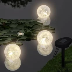 Kelluvat lamput, 6 kpl, LED, lampiin ja uima-altaalle