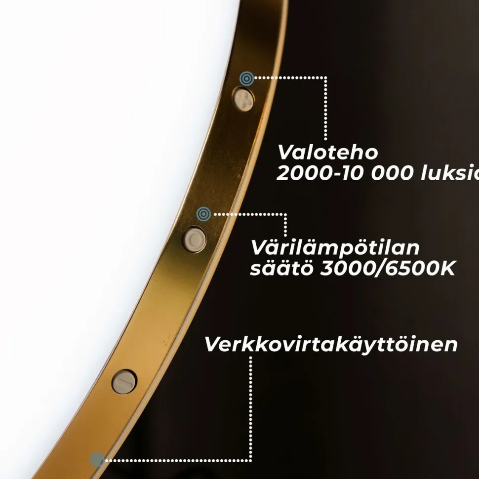 Kirkasvalolamppu Lykke Premium 3000 kulta