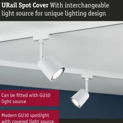 Kiskospotti Paulmann URail Cover GU10 max. 10W himmennettävä valkoinen