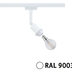 Kiskospotti Paulmann URail DecoSystems Basic E14 max. 20W himmennettävä valkoinen