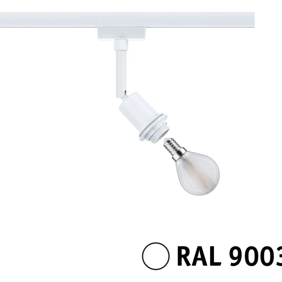 Kiskospotti Paulmann URail DecoSystems Basic E14 max. 20W himmennettävä valkoinen
