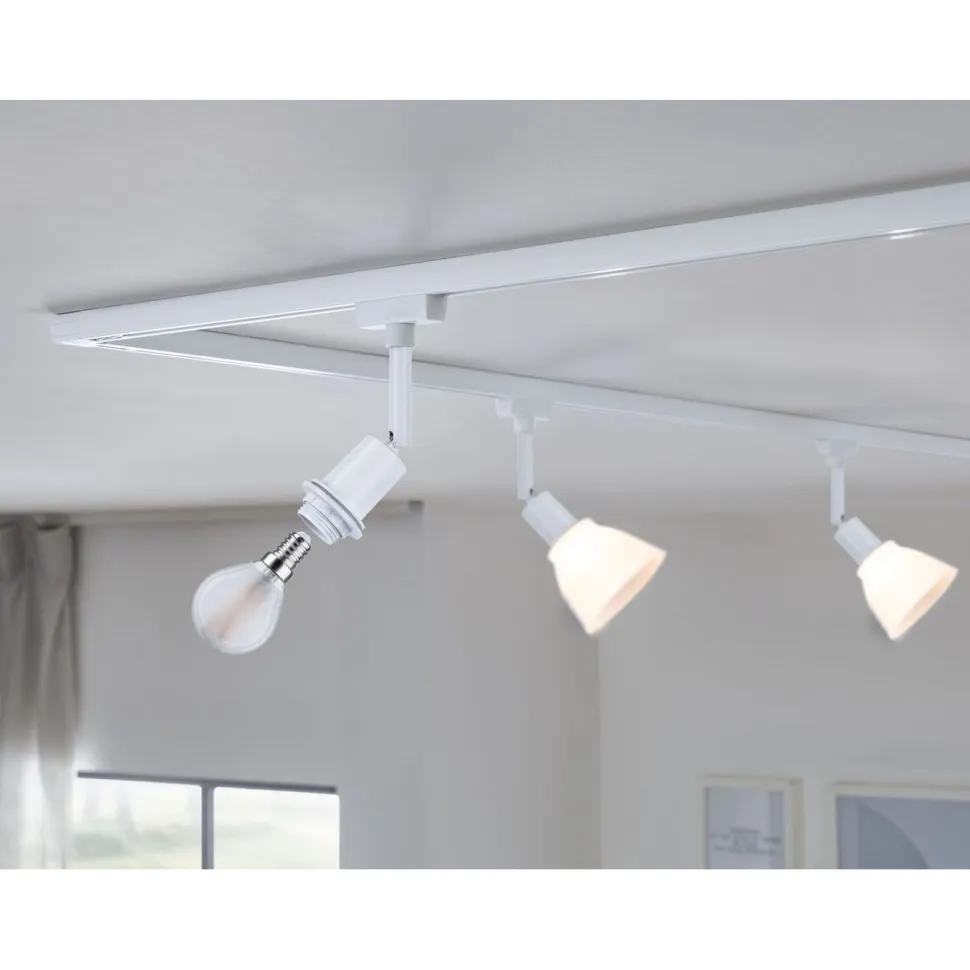 Kiskospotti Paulmann URail DecoSystems Basic E14 max. 20W himmennettävä valkoinen