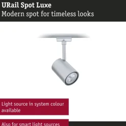 Kiskospotti Paulmann URail Luxe GU10 max. 10W himmennettävä mattamusta
