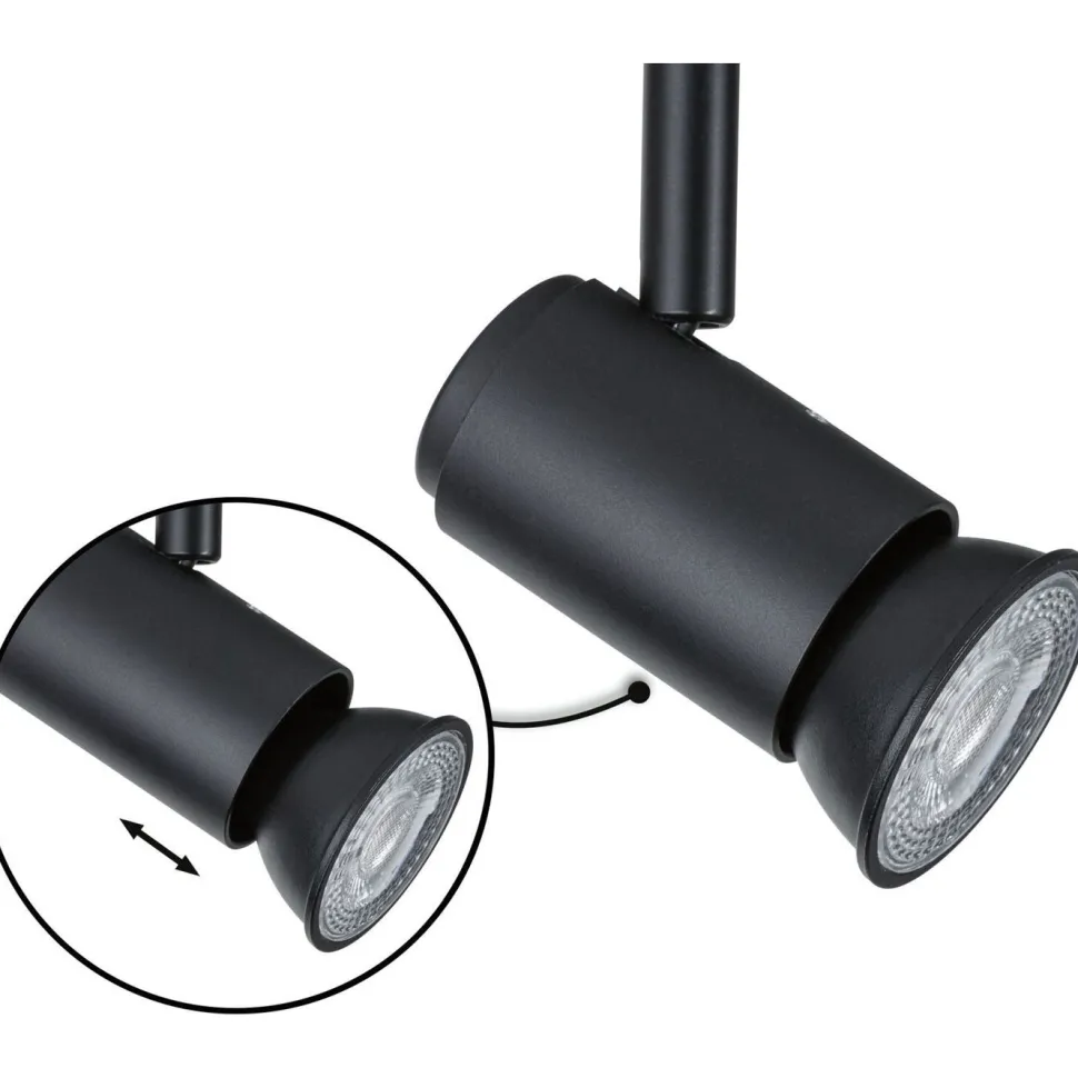 Kiskospotti Paulmann URail Runa GU10 max. 10W himmennettävä mattakromi