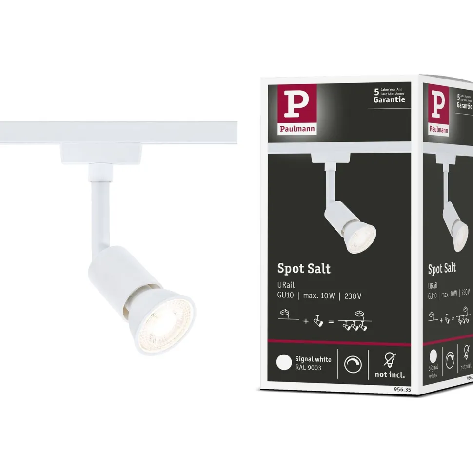 Kiskospotti Paulmann URail Salt GU10 max. 10W himmennettävä mattamusta
