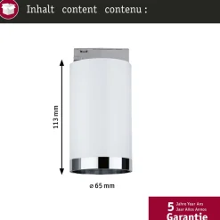Kiskospotti Paulmann URail Tube GU10 max. 10W himmennettävä valkoinen