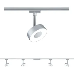 Kiskovalaisinsetti Paulmann URail Circle Basic 4x222lm 4x5.3W LED 2700K mattakromi
