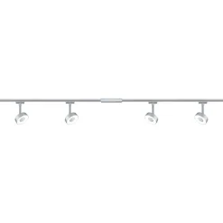 Kiskovalaisinsetti Paulmann URail Circle Basic 4x222lm 4x5.3W LED 2700K mattakromi
