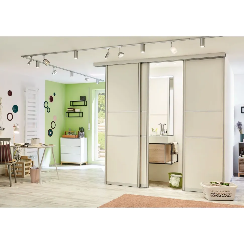 Kiskovalaisinsetti Paulmann URail Circle Basic 4x222lm 4x5.3W LED 2700K mattakromi