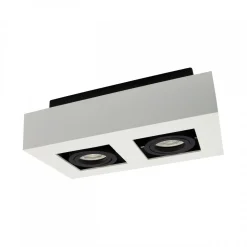 Kohdevalaisin Spectrum Mirora 2xGU10 255x145x85mm pinta-asennettava valkoinen