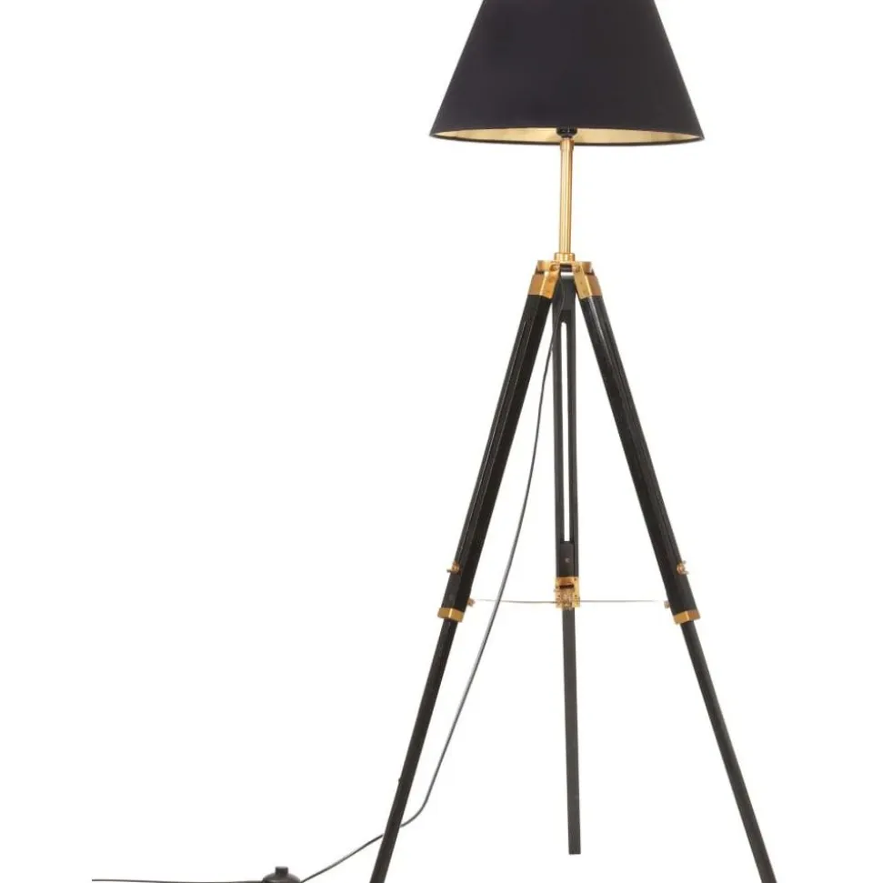 Kolmijalkavalaisin musta ja kulta täysi tiikki 141 cm