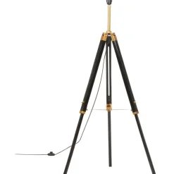 Kolmijalkavalaisin musta ja kulta täysi tiikki 141 cm