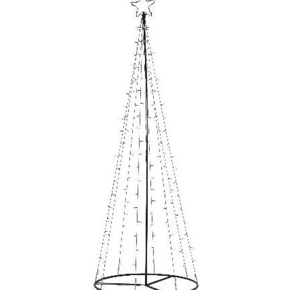 Koristepuu Star Trading LED 210 cm musta