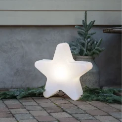 Koristevalaisin Star Trading Gardenlight Tähti, 55x15x48cm, valkoinen
