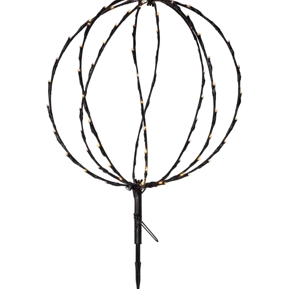 Koristevalaisin Star Trading Sphere, ulko- ja sisäkäyttöön, 30cm, musta