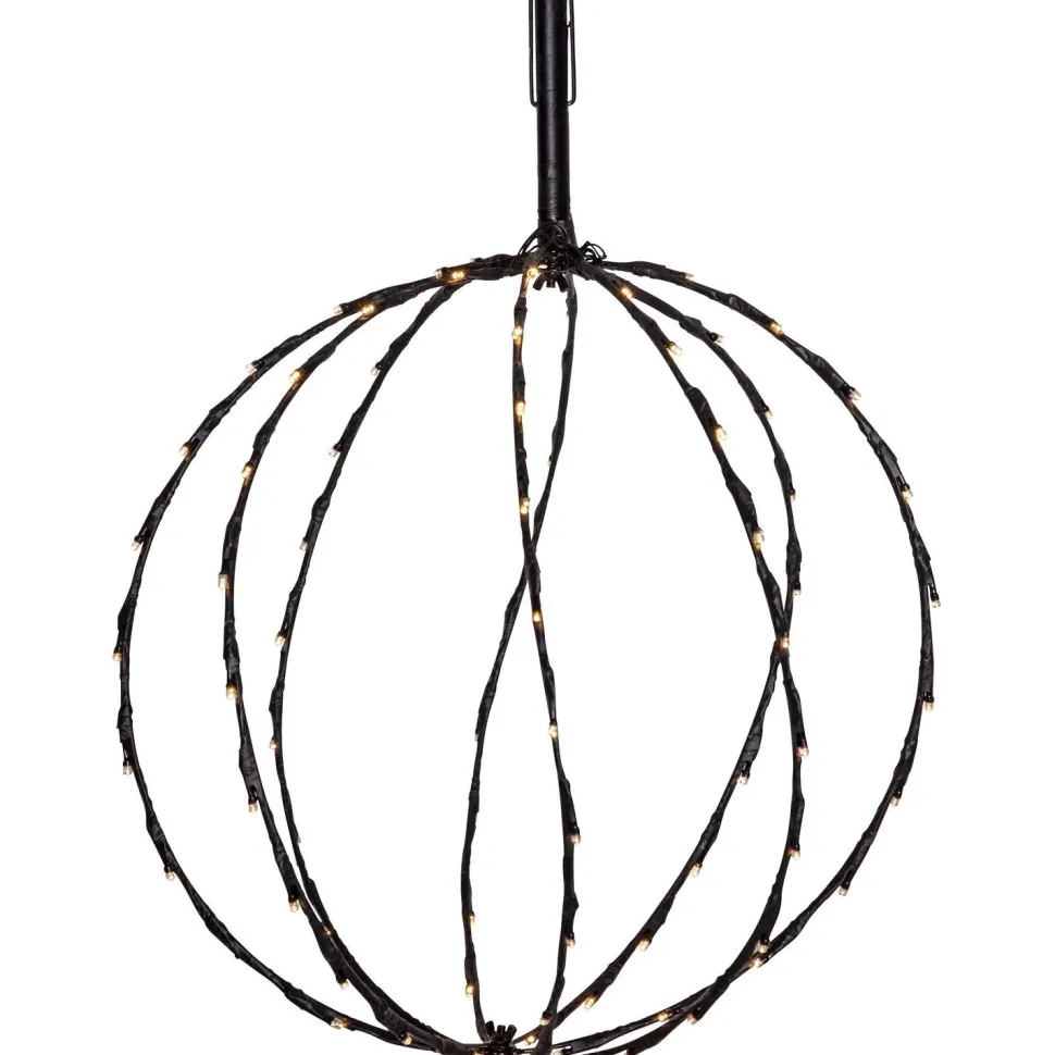 Koristevalaisin Star Trading Sphere, ulko- ja sisäkäyttöön, 30cm, musta