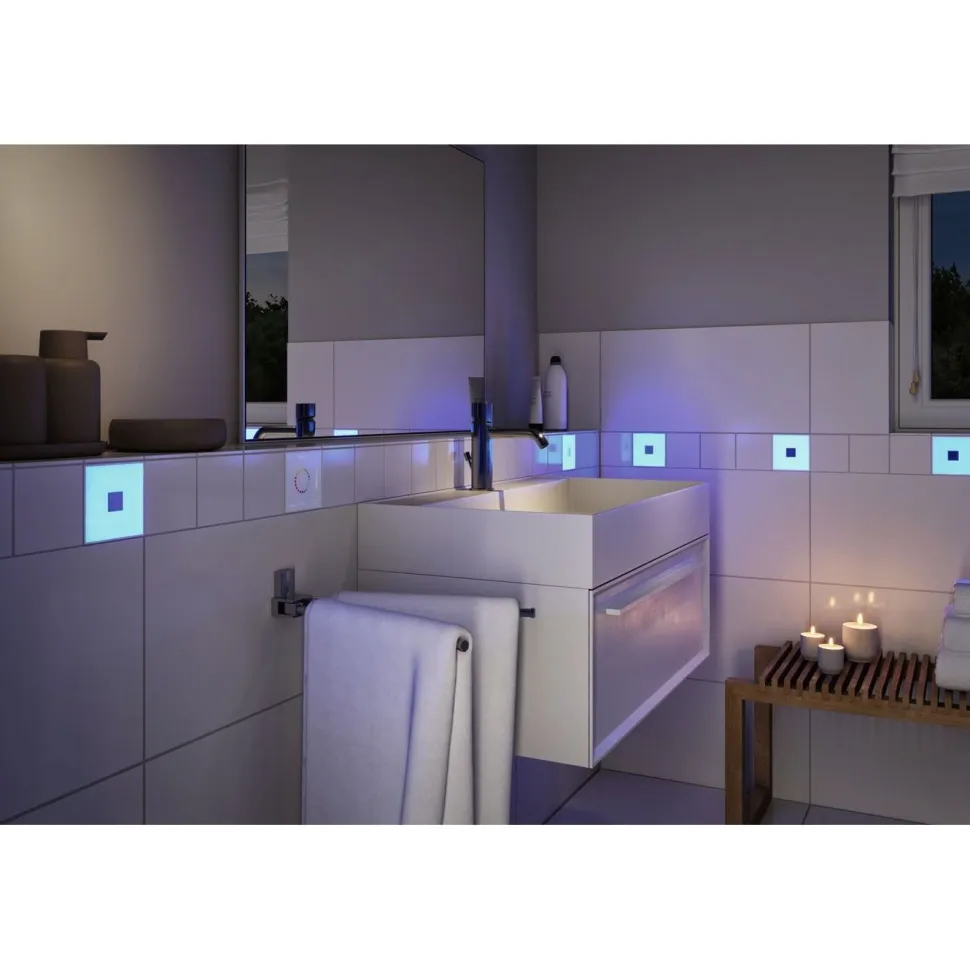 Kosketusmoduuli Paulmann LumiTiles Square, Smart Home Zigbee 3.0, IP44, RGBW+