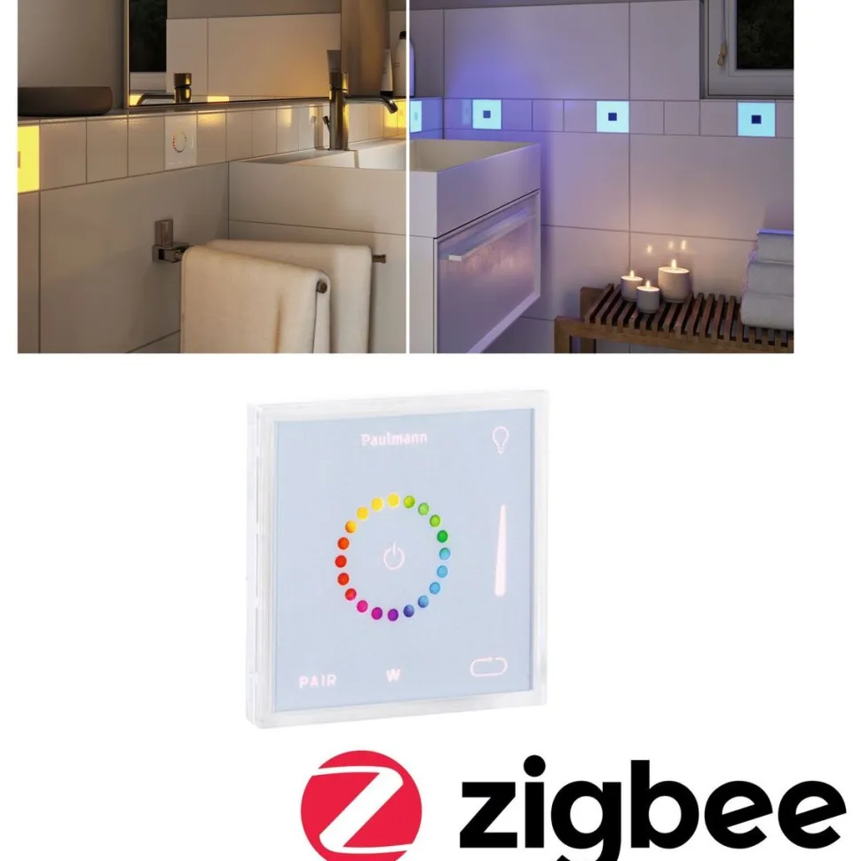 Kosketusmoduuli Paulmann LumiTiles Square, Smart Home Zigbee 3.0, IP44, RGBW+
