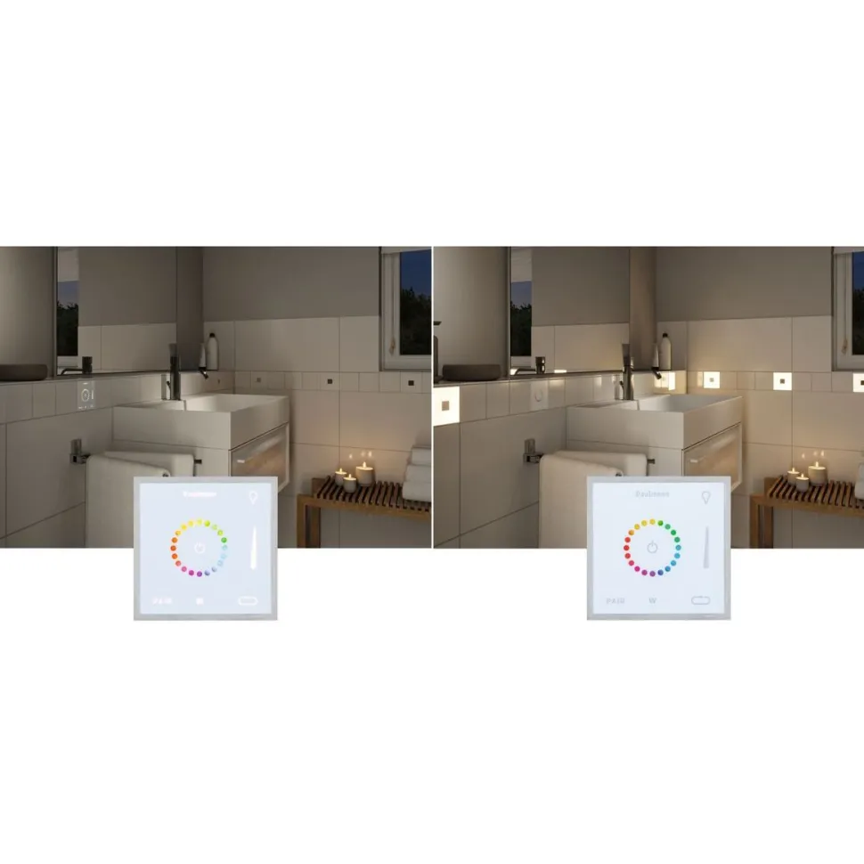 Kosketusmoduuli Paulmann LumiTiles Square, Smart Home Zigbee 3.0, IP44, RGBW+