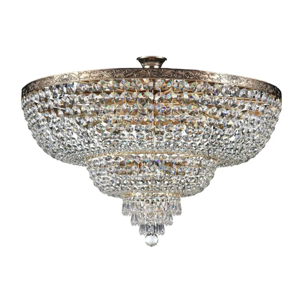 Kristallivalaisin Maytoni Diamant Crystal Palace 14-G 800 mm antiikkikulta
