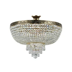 Kristallivalaisin Maytoni Diamant Crystal Palace 06-G 500 mm antiikkikulta