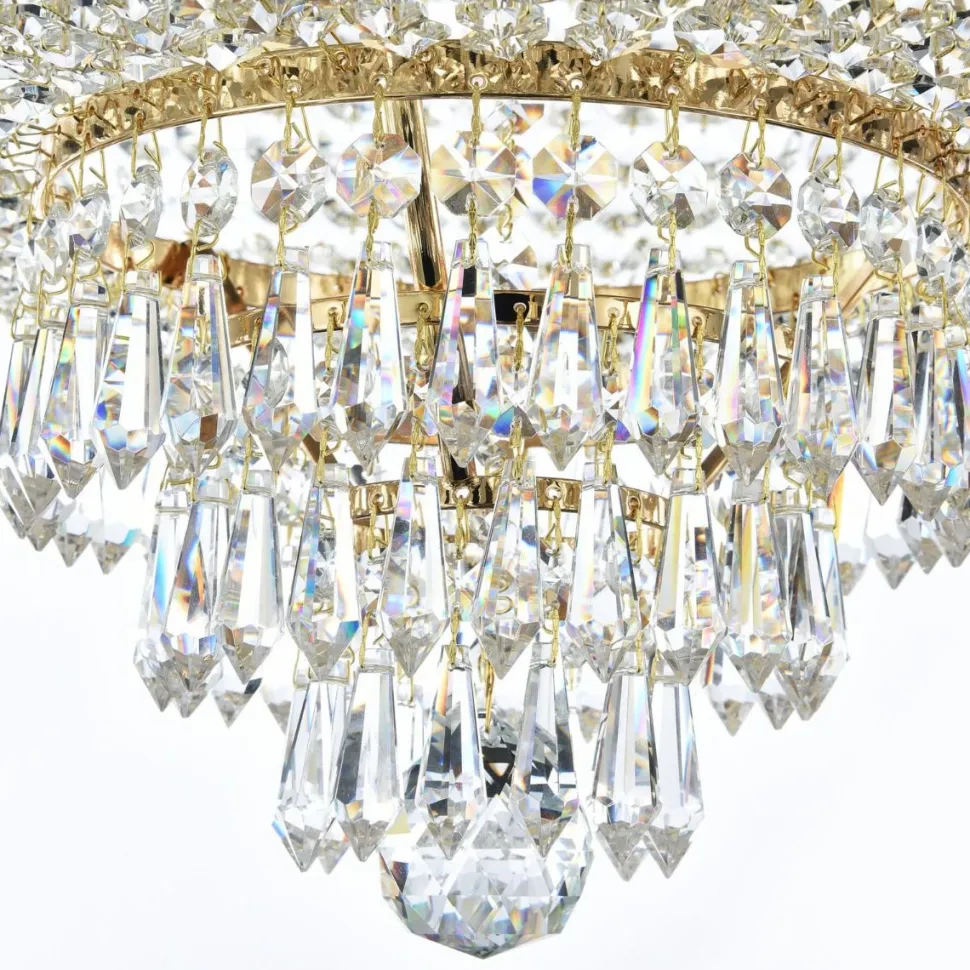 Kristallivalaisin Maytoni Diamant Crystal Palace 06-G 500 mm antiikkikulta
