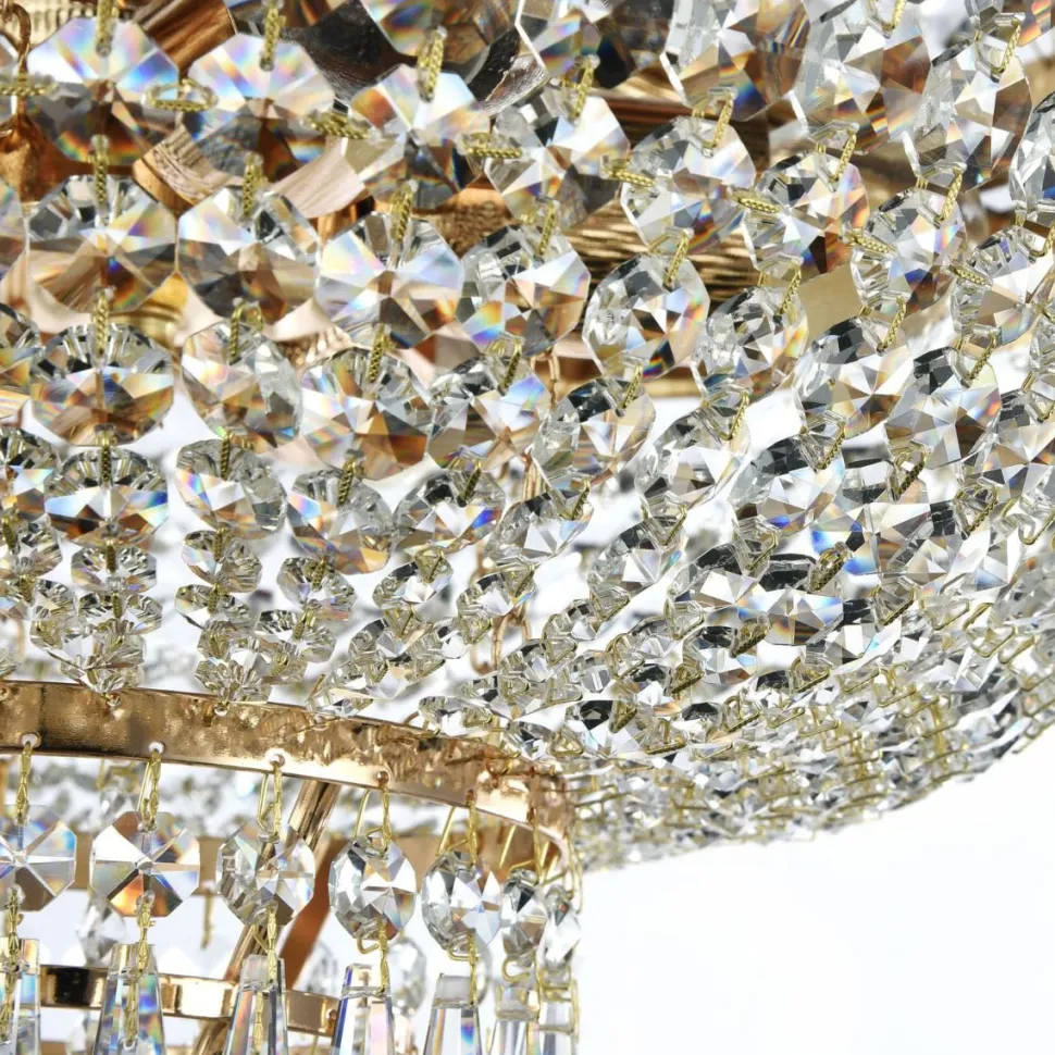 Kristallivalaisin Maytoni Diamant Crystal Palace 06-G 500 mm antiikkikulta