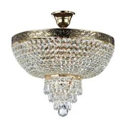 Kristallivalaisin Maytoni Diamant Crystal Palace 05-G 400 mm antiikkikulta