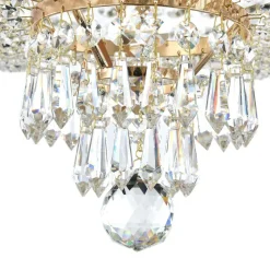 Kristallivalaisin Maytoni Diamant Crystal Palace 05-G 400 mm antiikkikulta